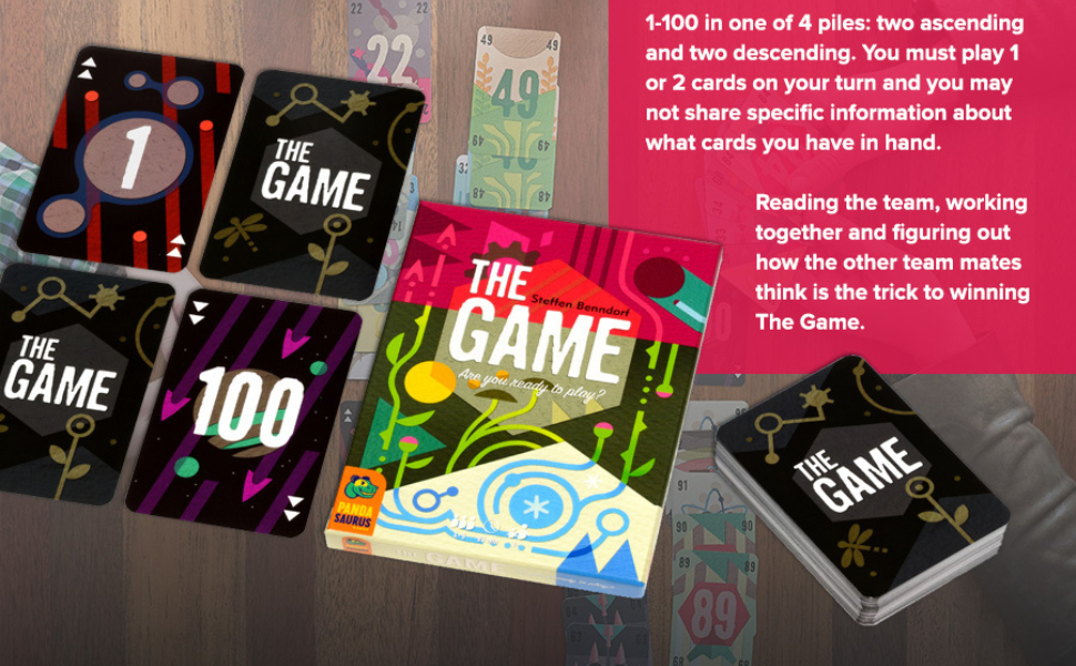 The Game card game for kids and adults cooperative strategy game for family game night cool games