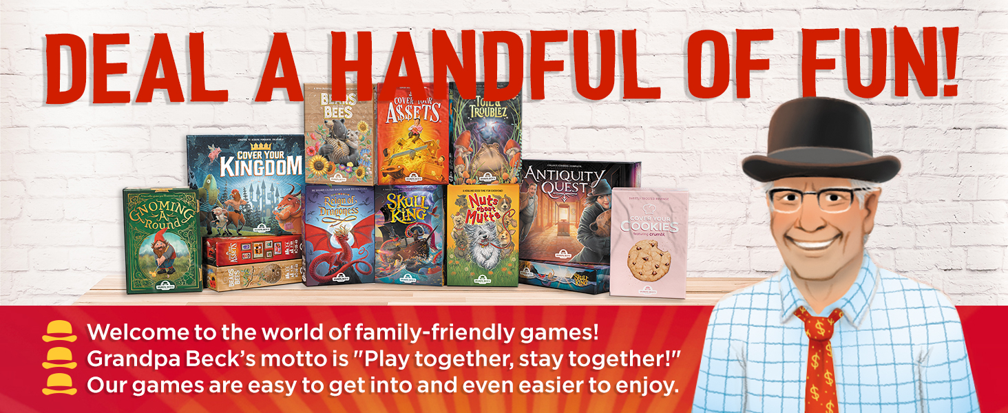 Deal a handful of fun to play together and stay together with family friendly games.